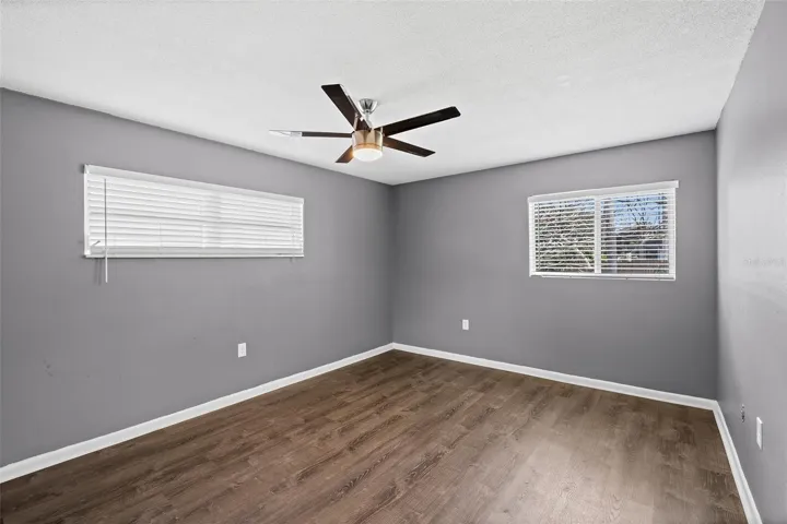 Bedroom 2 with New LVP Flooring