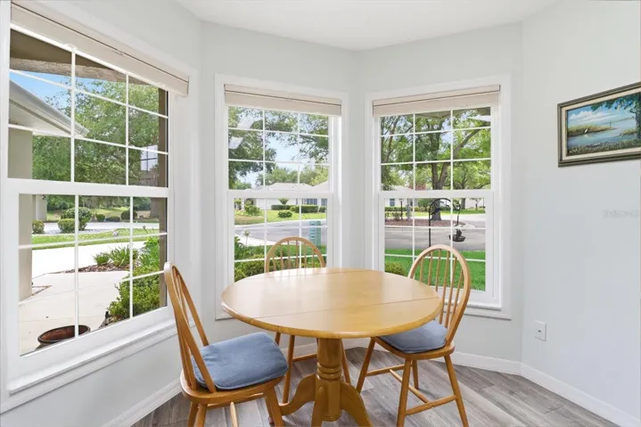 Breakfast Nook w/ Bay Window...NEW Window Treatments Throughout