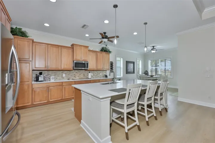 Next to the kitchen is the easy access to the dining room.