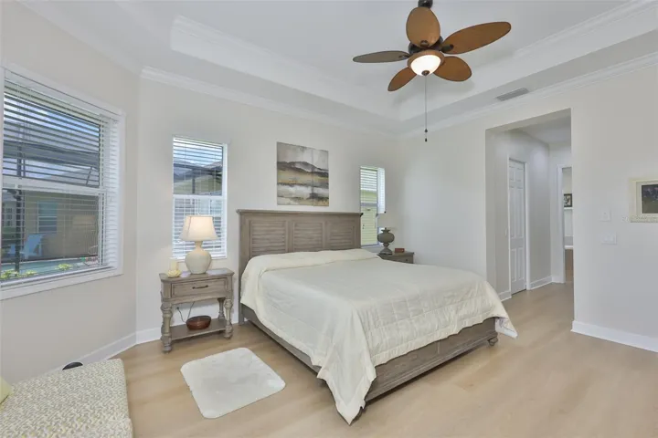 Two walk-in closets and an ensuite bathroom