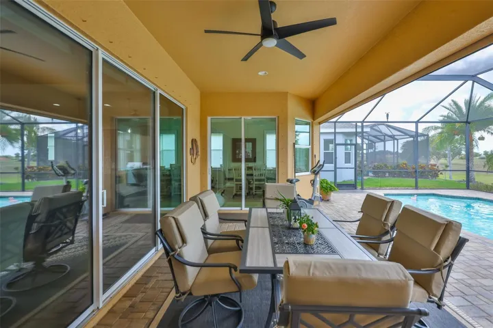 Covered patio area is perfect for entertaining, staying out of the weather or every day meals.