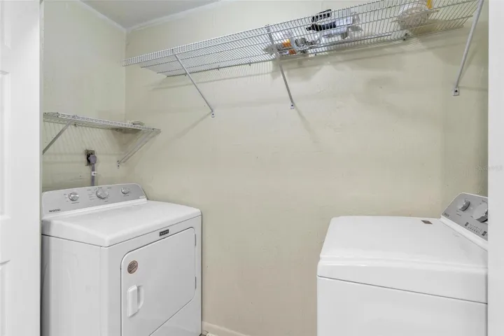 Inside Laundry Closet