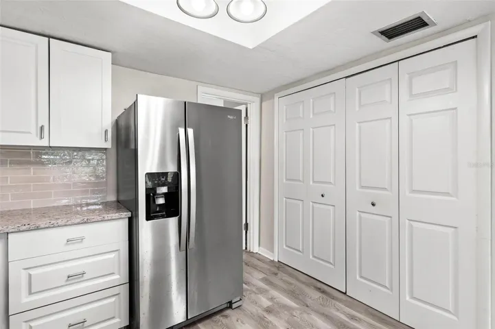 Wall closet for a convenient inside Laundry area...