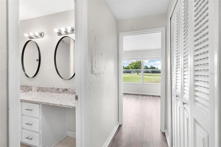 Primary Suite 1 entrance...triple closet space.