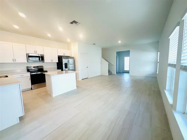 Kitchen and dining area