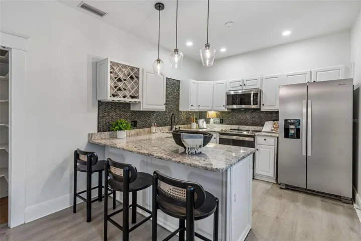 Kitchen with walk-in pantry