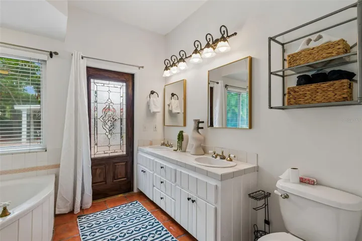 Primary Bath with jetted tub and shower