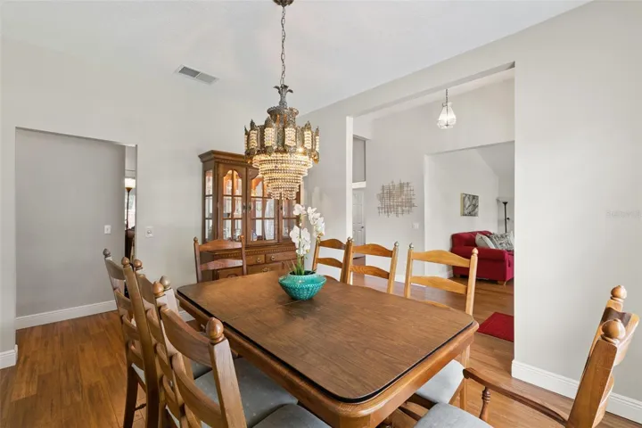 Perfect for entertaining! The formal dining room is conveniently located right off the foyer and kitchen, making holiday dinners and hosting a breeze.
