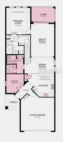 Additional Highlights Include: alternate study layout, pocket slider at great room, shower at bath 2, upgraded cabinets and flooring, cushion close drawers, and wood stairs