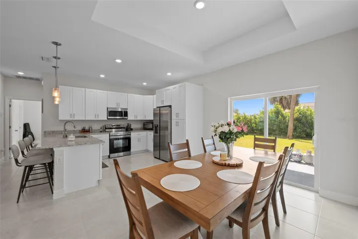 Dining/Kitchen/Living room combo