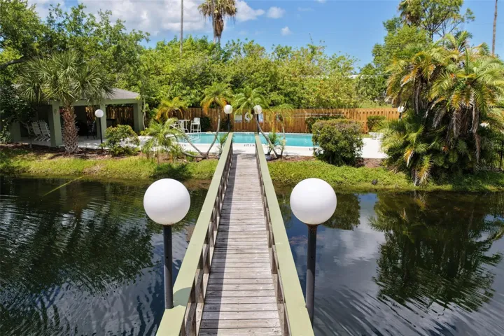 Walkway to community pool