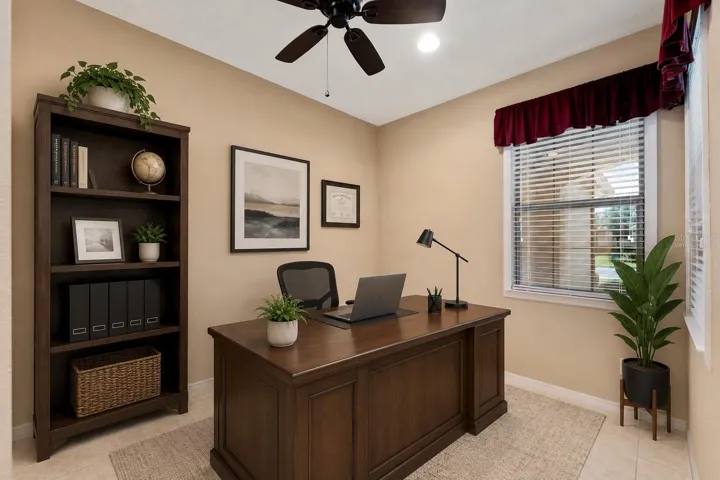 Virtually Staged Front Office