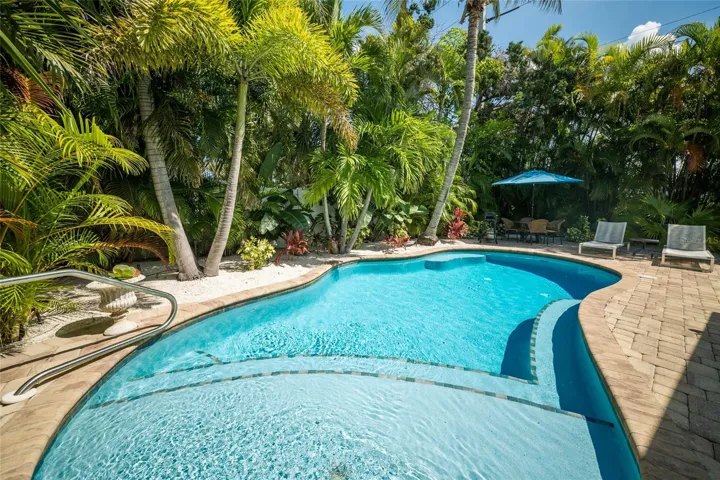 Private heated pool