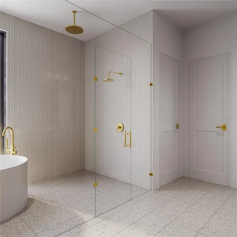 Primary Bath with free standing soaking tub