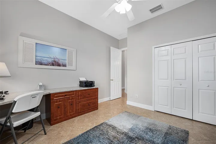 Bedroom 2 with built in desk