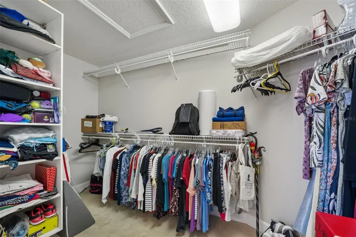 Primary walk in closet