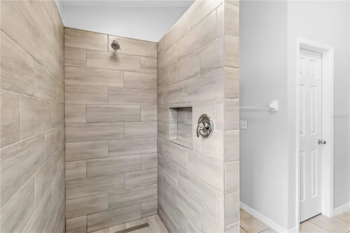 Master shower