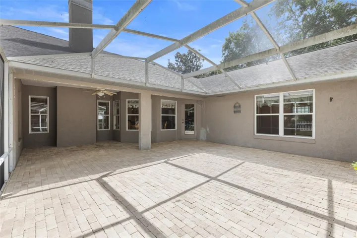 Screened patio