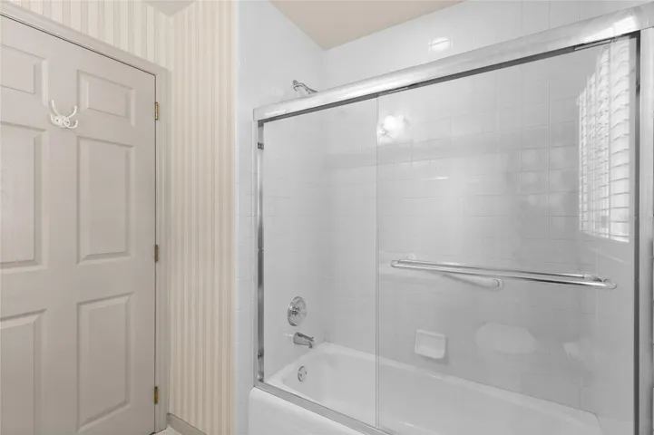 Hall bath tub and shower combination