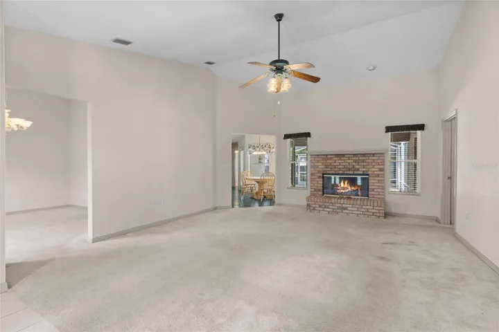 Living room greets you from the front door