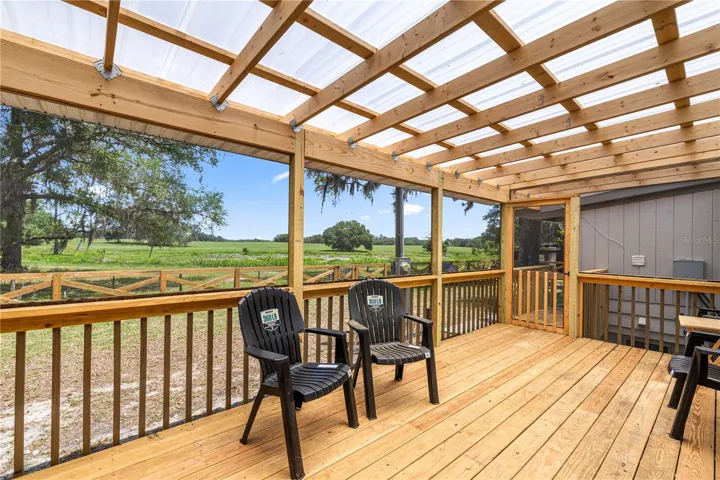 New screened deck