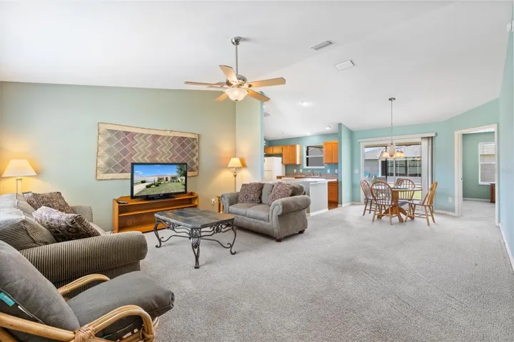 Open floor plan living space