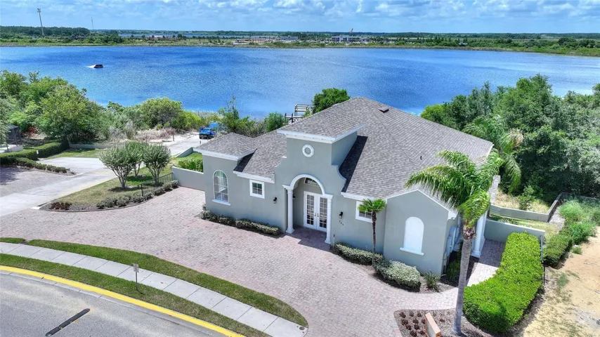 Clubhouse and lake