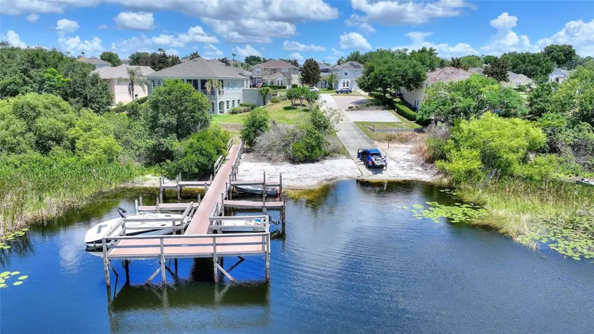 Lake and community dock