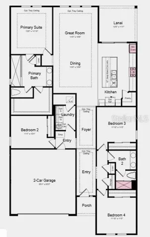 Additional Highlights Include: refrigerator, pre-plumb for future laundry tub, water softener loop, and tray ceiling package