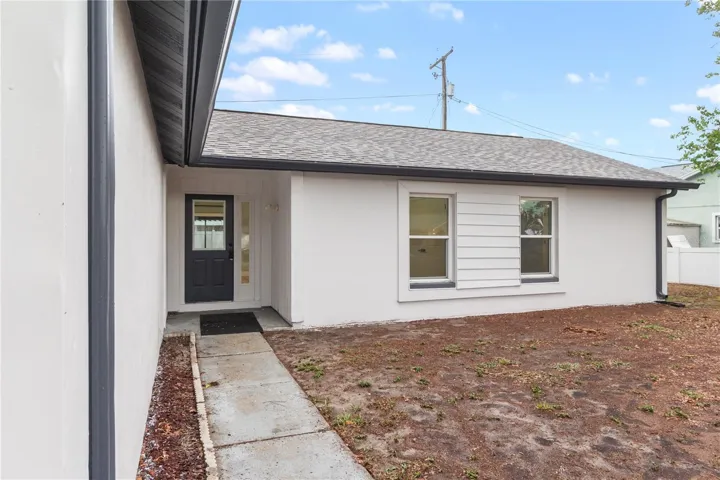 Fresh exterior paint