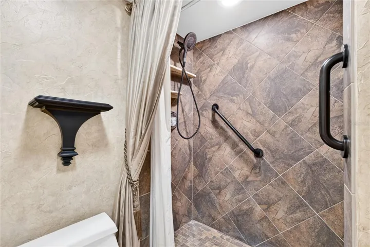 Primary ensuite with walk-in shower.