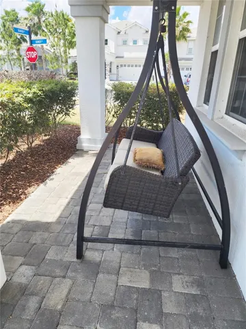 Private Swing front porch