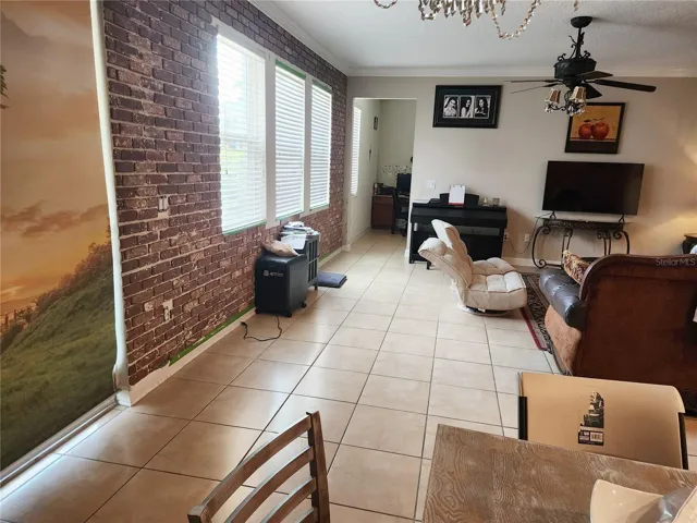 Brick Wall in family room