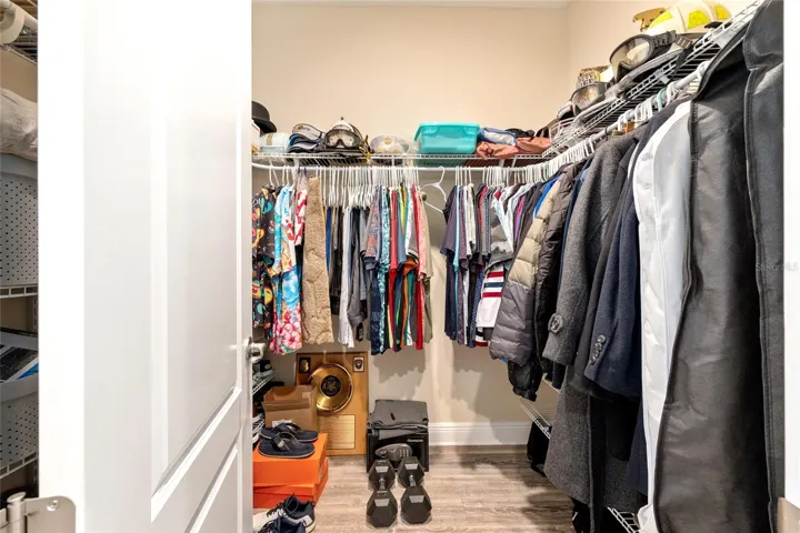 Spacious primary suite featuring two closets