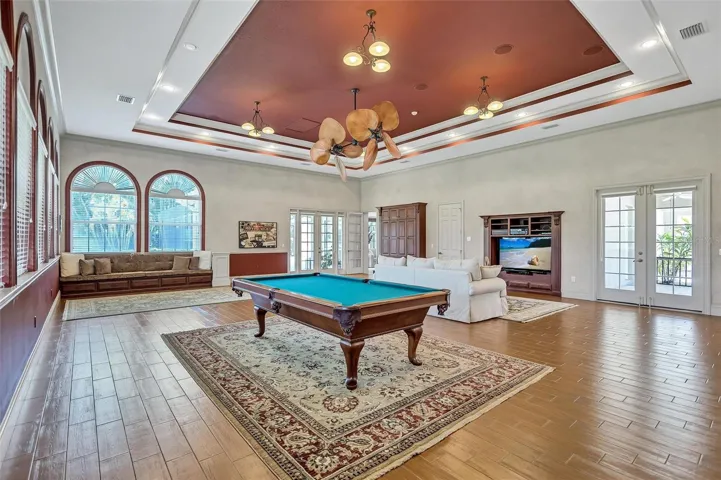Enjoy 1,100+ sq. ft. open space for recreation and a full kitchen.