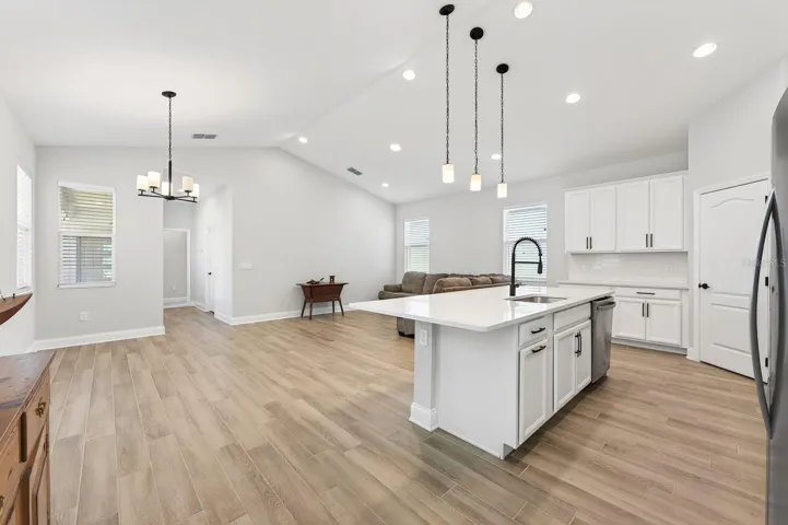 Light, bright open concept living.