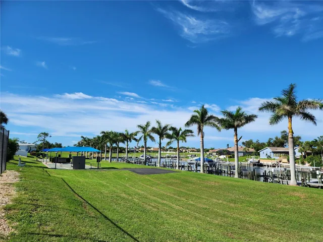 view of marina from pool deck