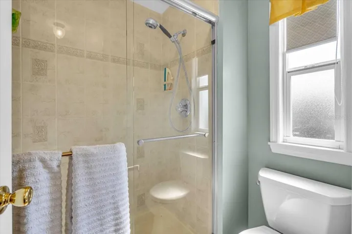 walk in tile shower
