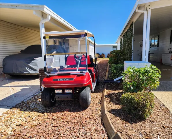 golf cart friendly community so you can scoot over to the pool, fitness center, pickleball courts, etc without taking the car