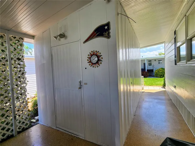 large shed with washer and dryer