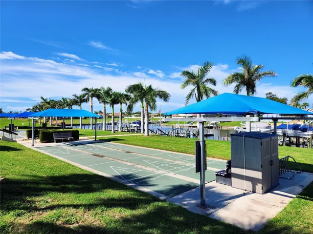There is Bocce and Shuffleboard