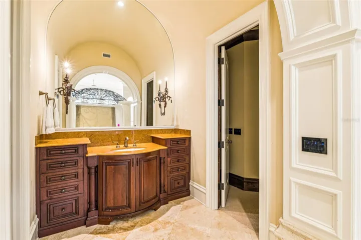 Primary Suite Bathroom with Separate Dual Sink Areas