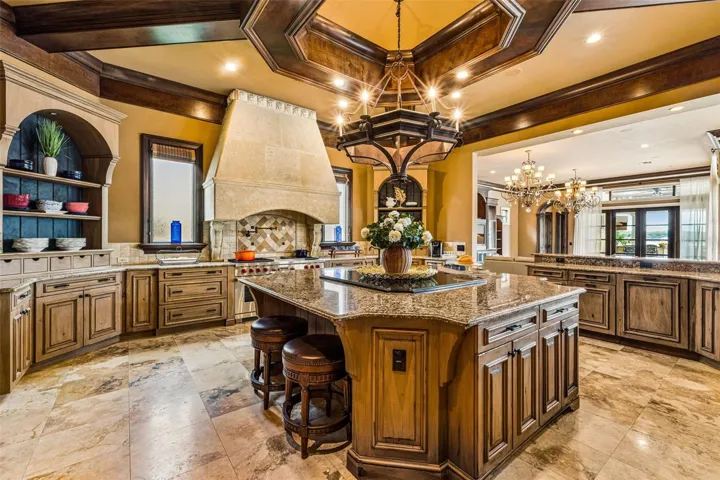 Kitchen with a grand island perfect for hosting & entertaining!
