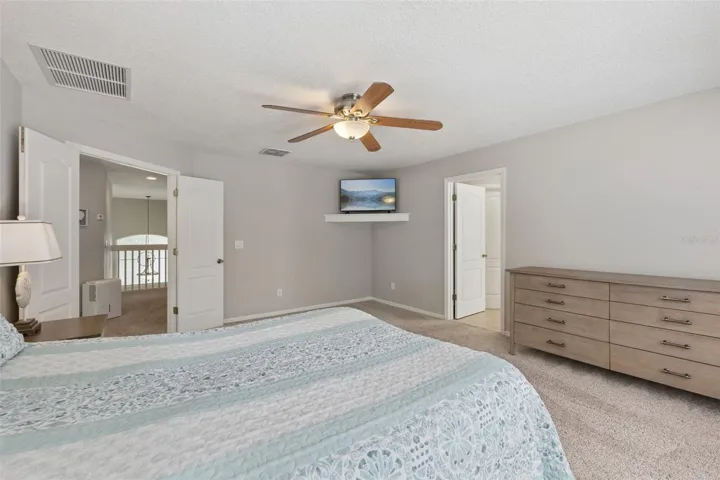 Spacious primary suite with room to create a true owner’s retreat.