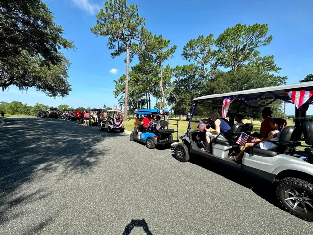 Sorrento Springs is known for its active community culture and neighborhood traditions like golf cart parades for 4th of July and Christmas.