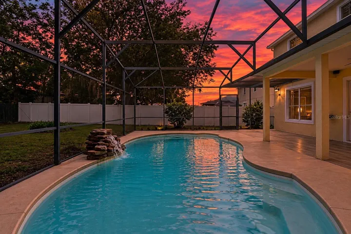 Enjoy peaceful backyard views with fully fenced back yard