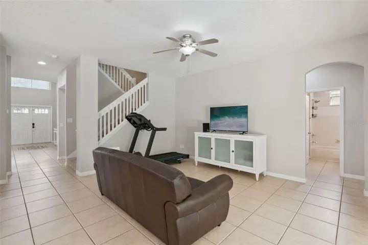 Multiple living spaces give space for growing families