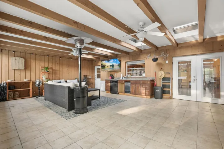 Screen enclosed back patio