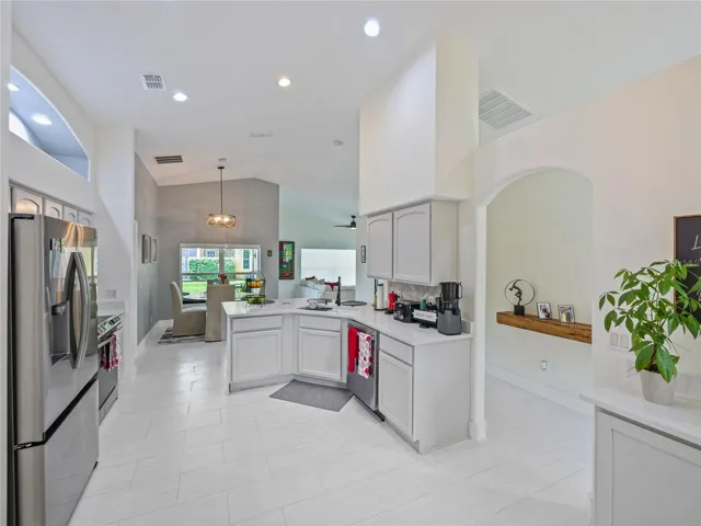 Kitchen view from far corner