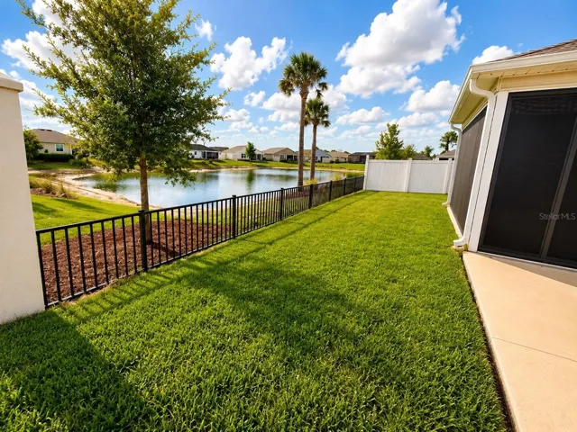 Back of house, fenced in